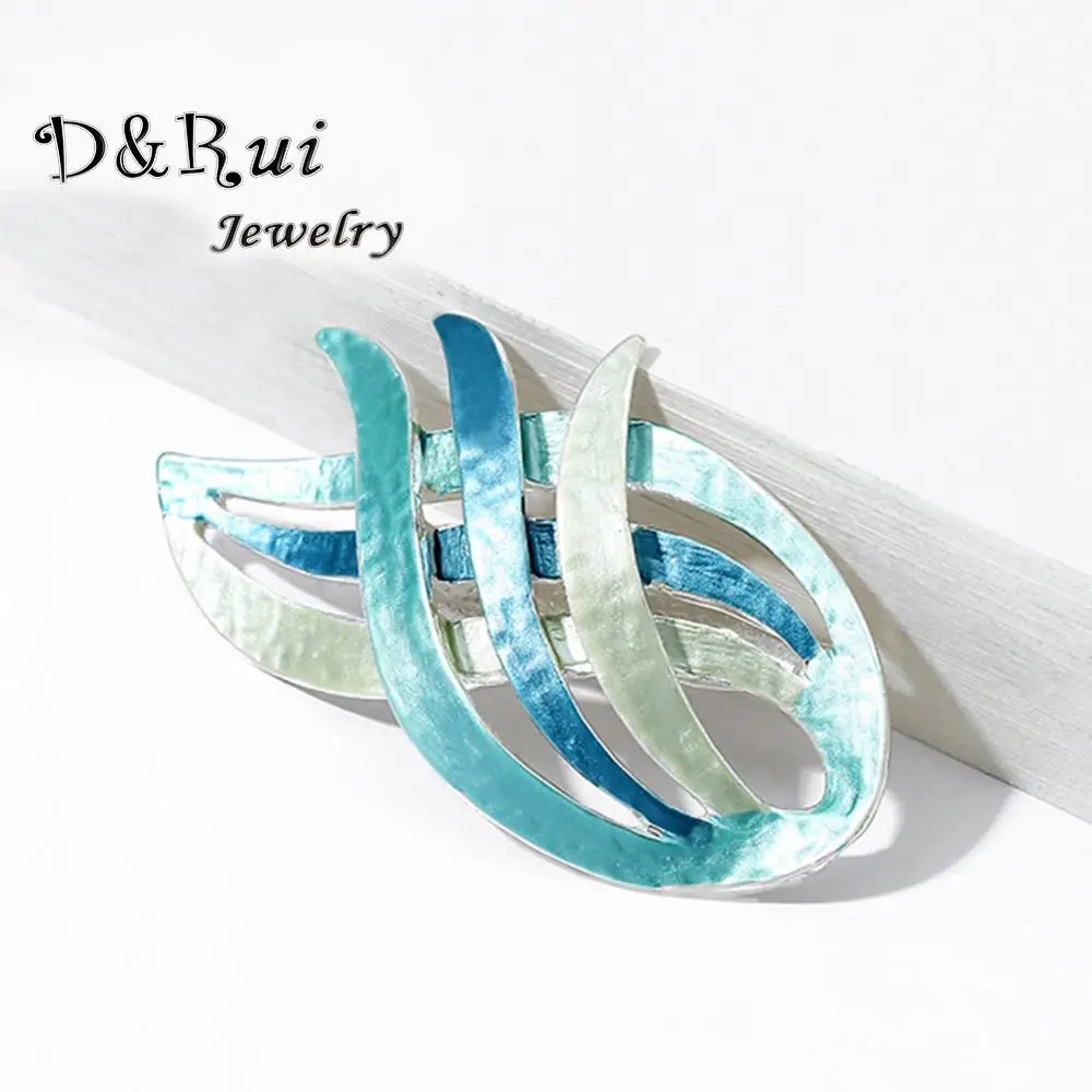 Брошь женская в форме листка с эмалью ручной работы 2020 | Украшения и аксессуары