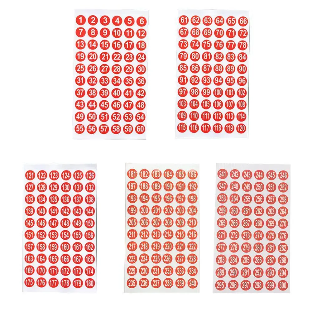Водонепроницаемые этикетки с номером 1-300 для лазеров наклейки творчества лака