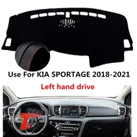 taijs factory new design good quality protective leather car dashboard cover for kia sportage 2018 2019 20 21 left hand drive