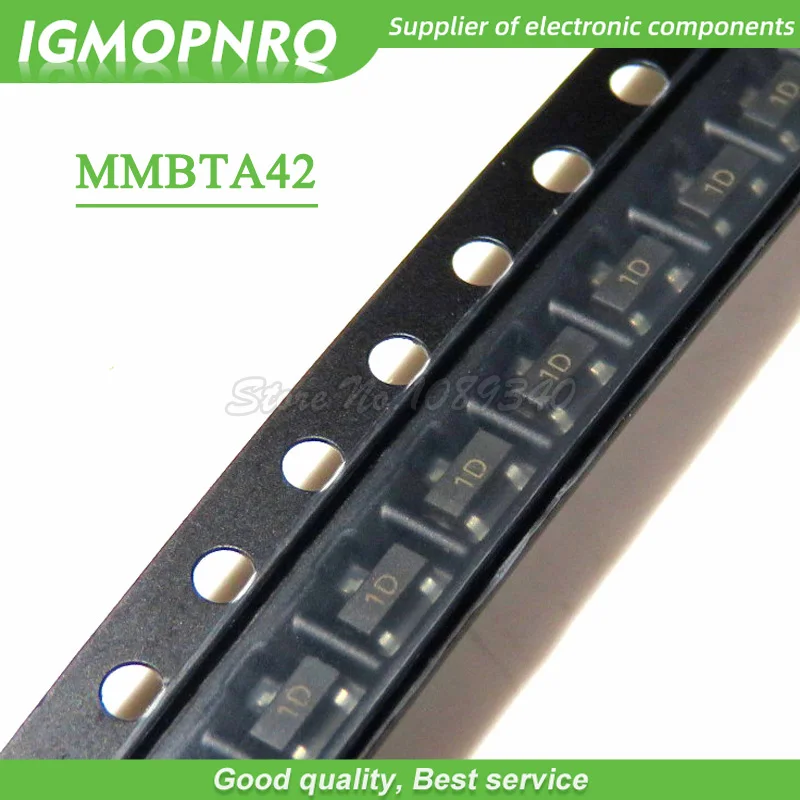 100 шт. MMBTA42LT1G 1D MMBTA42 SOT23-3 SMD 500mA 300 В NPN биполярные транзисторы-BJT