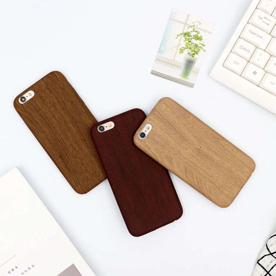 Чехол для телефона GIMFUN с текстурой древесины IPhone 8 7 6 6s Plus Роскошный Ретро X XS Max XR
