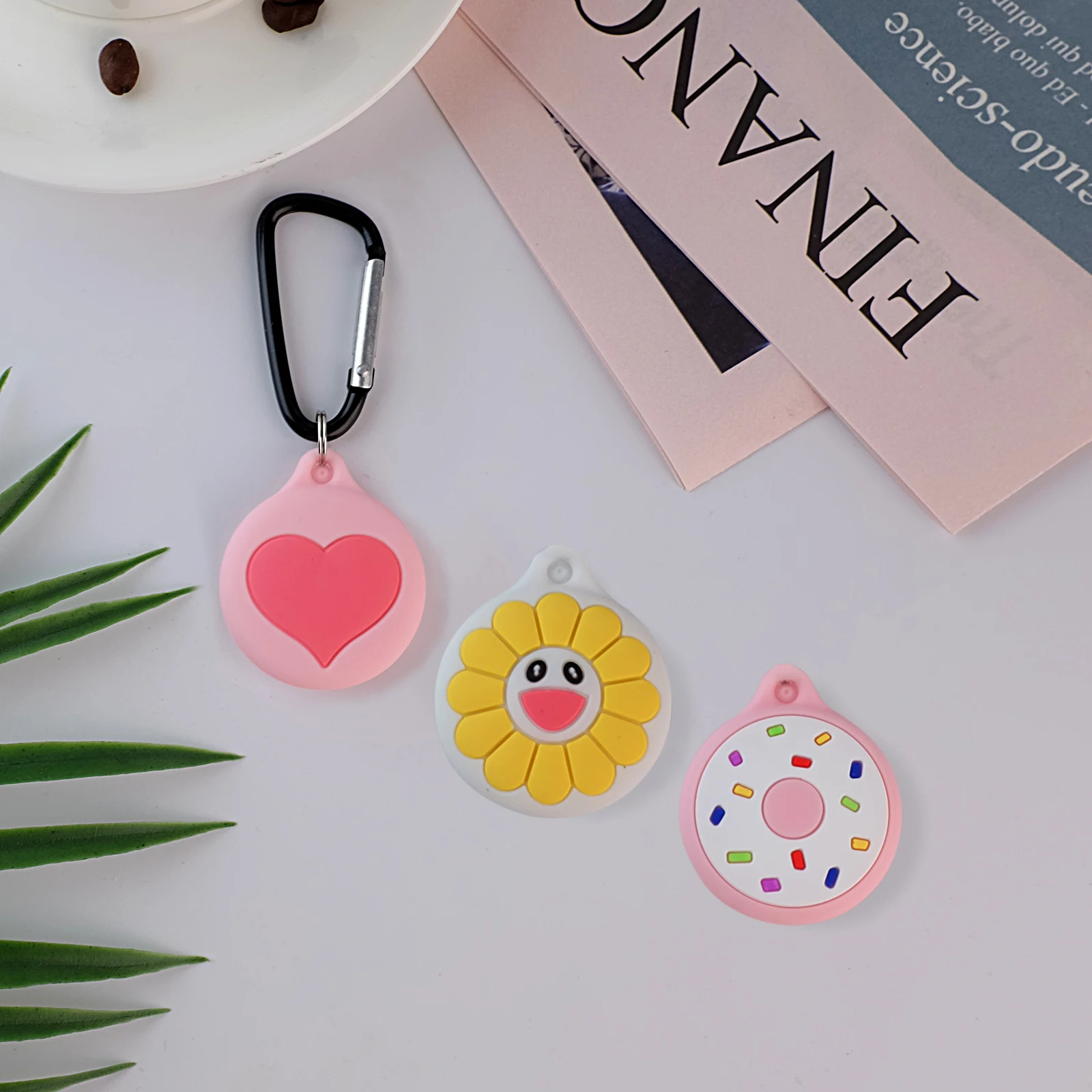 

New For Apple Airtag Soft Silicone Protective Sleeve For Apple Locator Tracker Anti-Lost Device Keychain Protective Sleeve