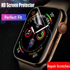 Мягкая пленка для Apple Watch, защита экрана серии 6 5 4 se 3 (не закаленное стекло), HD протектор для iwatch band 44 мм 40 мм 42 мм 38 мм