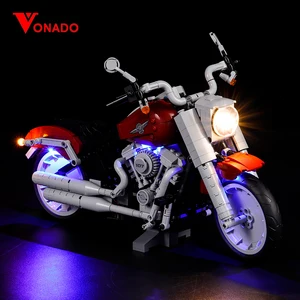 Vonado светодиодный Совместимость For10269 Творческий различные серии мотоцикла Harley освещение Строительные кирпичи-звезды Ливи игрушка в подарок