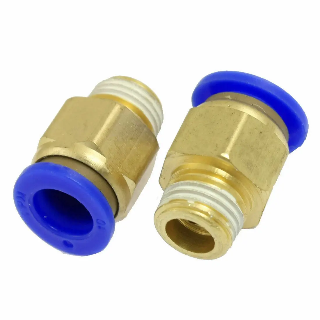 

5 шт., пневматические нажимные соединительные фитинги 10 мм с резьбой PT 1/4 дюйма