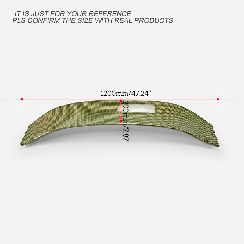 Комплект для тюнинга VRSAR1 желтый кевларовый задний крыльчатый клапан с глянцевой