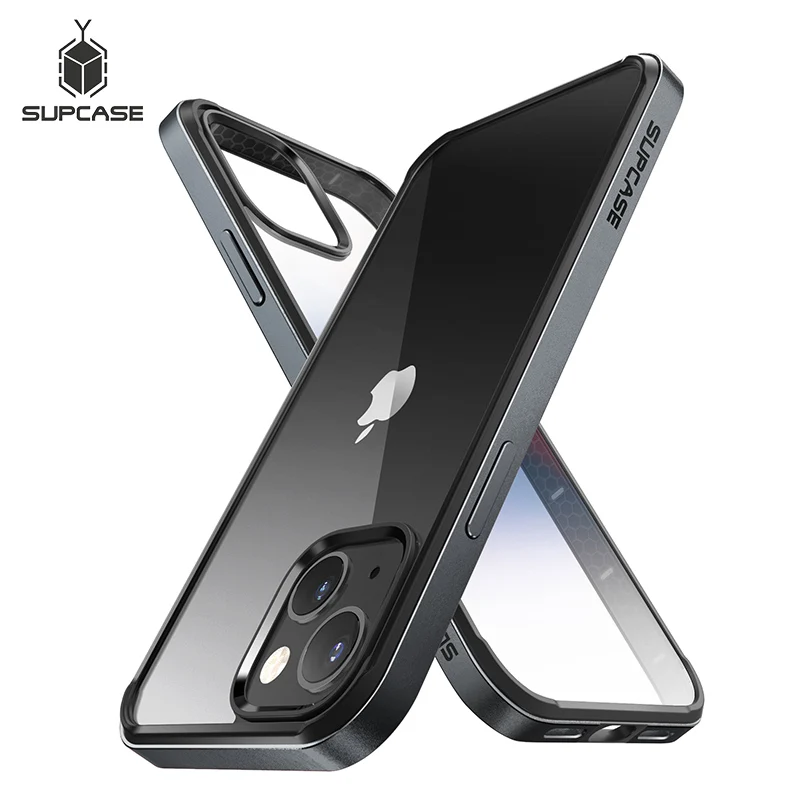 Чехол SUPCASE для iPhone 13 тонкий с внутренним бампером из ТПУ и прозрачной задней