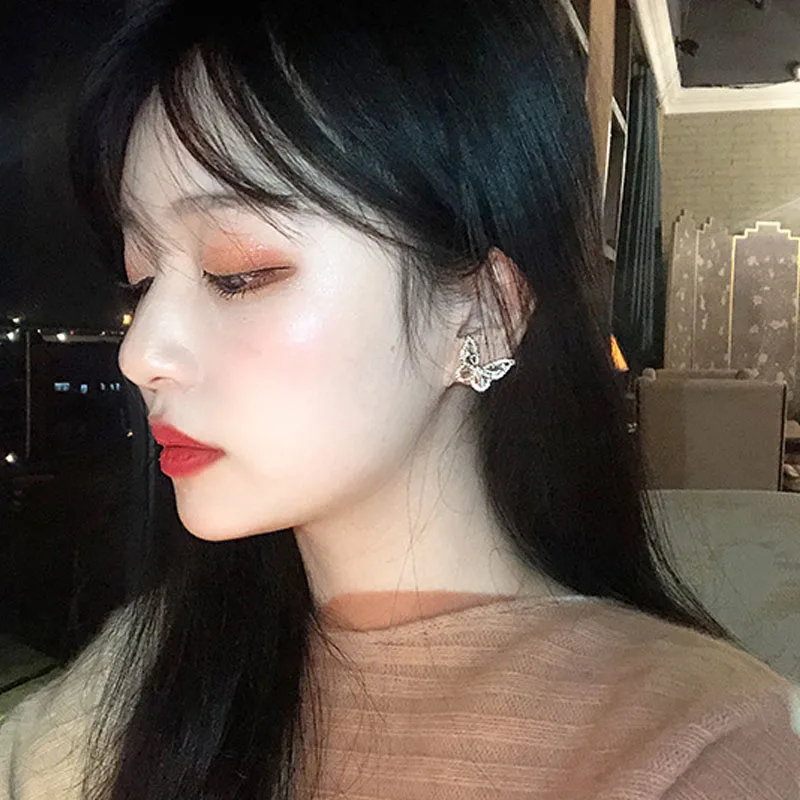 Серьги-подвески женские Crazy Feng с кристаллами и фианитами длинные ювелирные