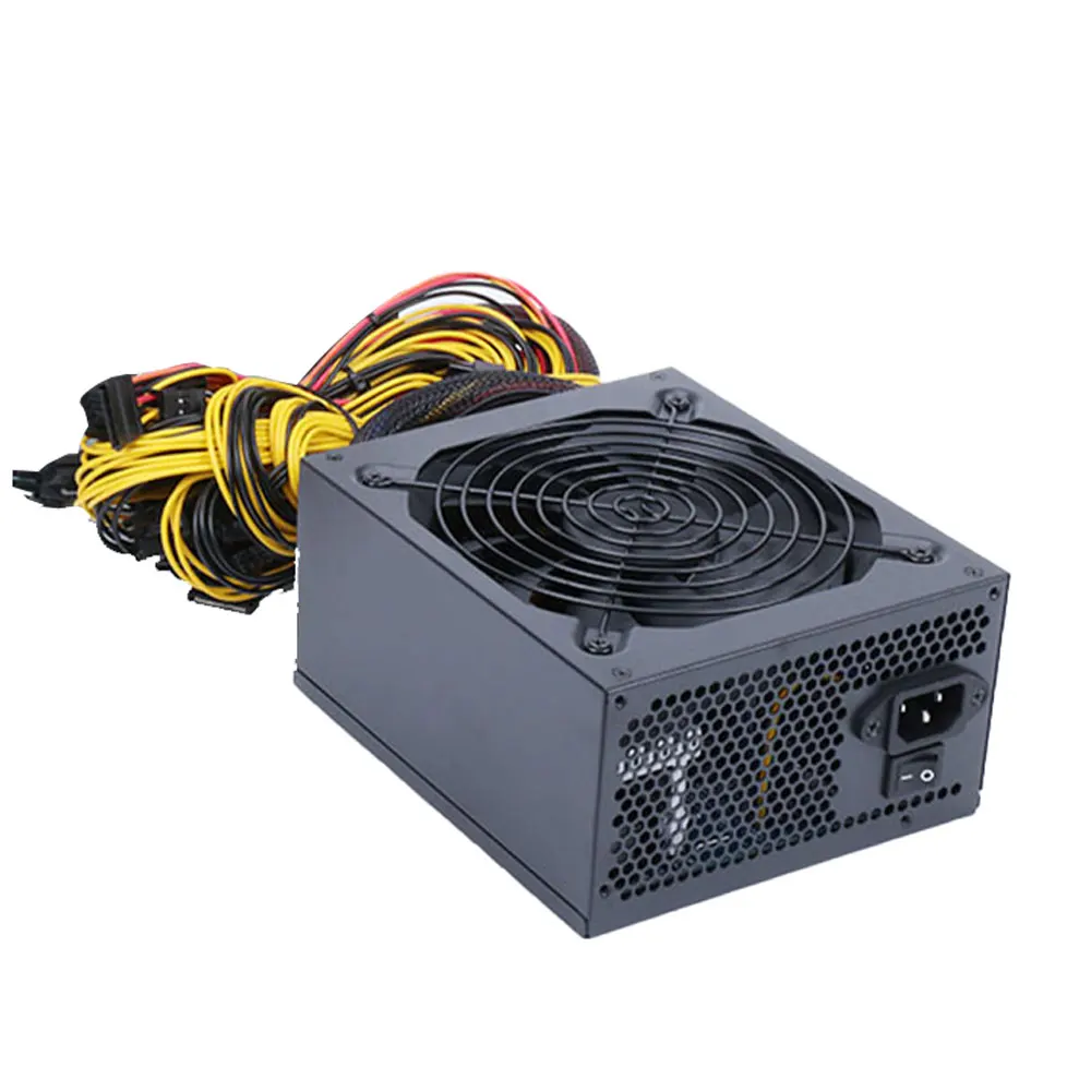 

2400W 160V-240V 95% Efficiency ATX ETH Mining Power Supply Support Multi-Channel 8 Display Cards GPU for Bitcoin Miner Max 2600W