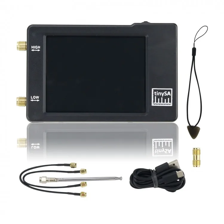 

Портативный анализатор спектра РЧ TinySA, сенсорный дисплей 2,8 дюйма со встроенным аккумулятором, четыре режима