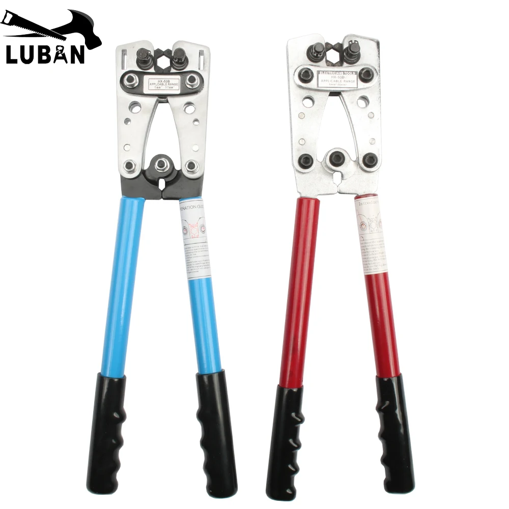 

Pressure clamp large Y.O terminal wire clamp strong bare terminal wire clamp HX-50B HX-50D 6-50mm shoulder clamping tool