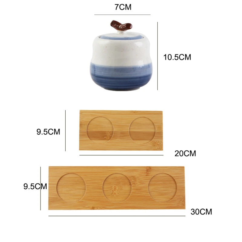 

Creative Ceramic Kitchen Seasoning Tank Set Salt Shaker Sugar Bowl Seasoning Pot With Spoon Set Kitchen Accessories Storage Jar