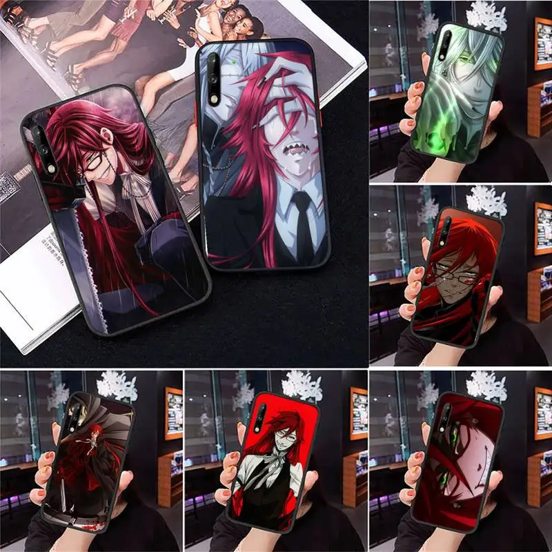 

Kuroshitsuji Grell Sutcliff Phone Case for Samsung A71 A80 A91 A01 A02 A11 A12 A21S A31 A32 A20E M10 M11 M20 M30 M31S M21 cover