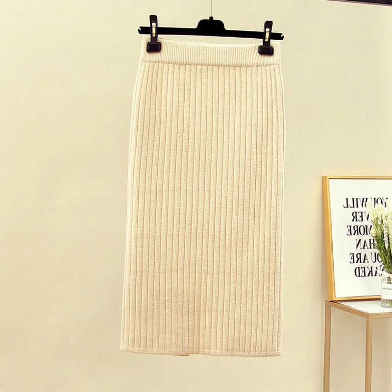 Юбка миди конфетных цветов новинка осень-зима 2021 Женская облегающая