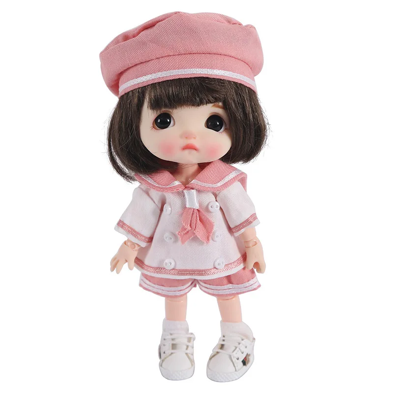 

Doll Clothes Lovely lattice shirt and skirt and hat and pants for Ob11,Mollys,obitsu 11,1/12 Doll Clothing Accessories