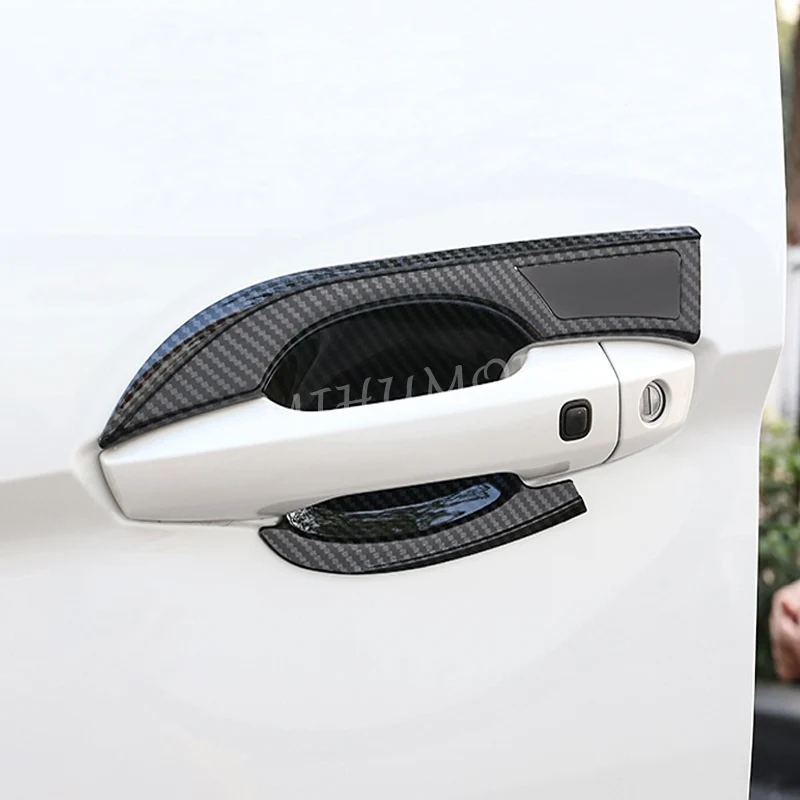 

Carbon Fiber Door Handle Surrounds Protector For Mitsubishi Eclipse Cross 2018 2019 2020 2021 2022