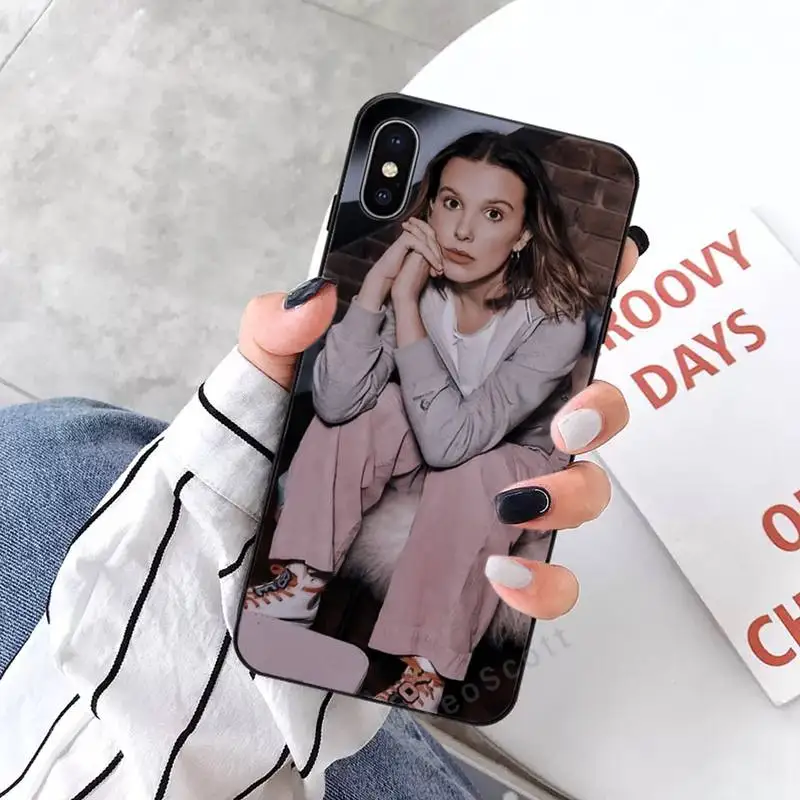 

Millie Bobby Brown Phone Case for iPhone 11 12 mini pro XS MAX 8 7 6 6S Plus X 5S SE 2020 XR