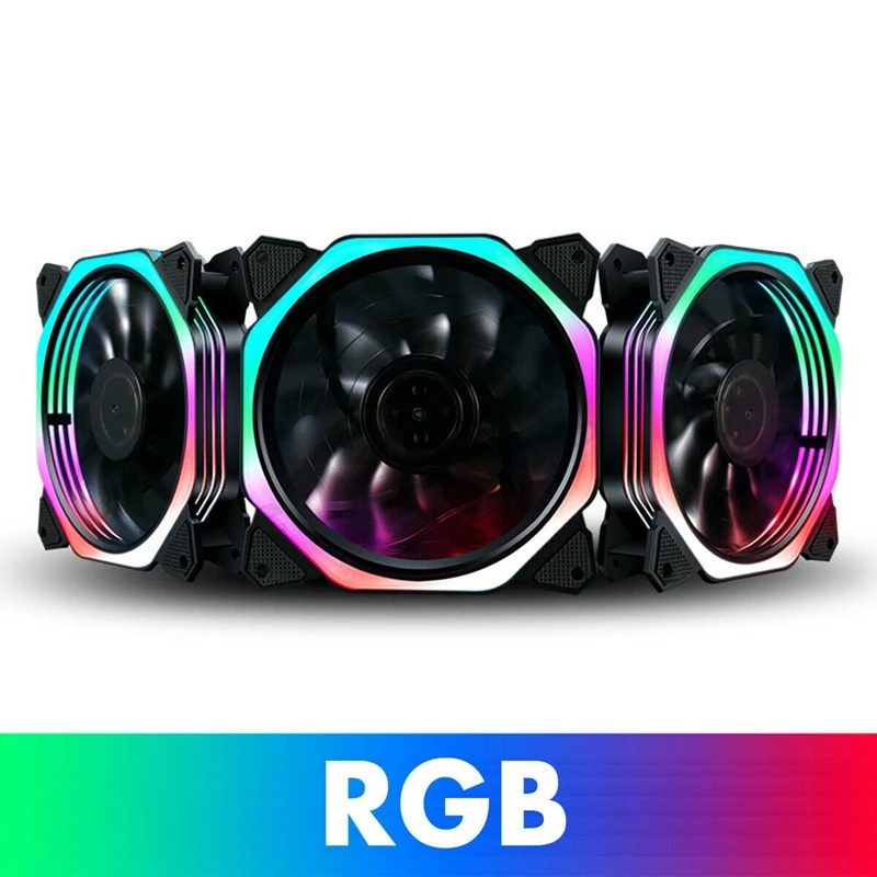 1 комплект 120Mm ЦПУ охлаждающий Coolingfan цветная (Rgb) и компьютер Pc чехол вентилятор