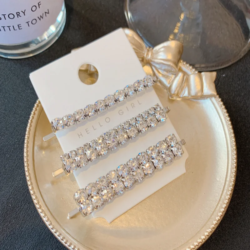 Корейский супер сверкающий бриллиантовый зажим для волос комбинированный