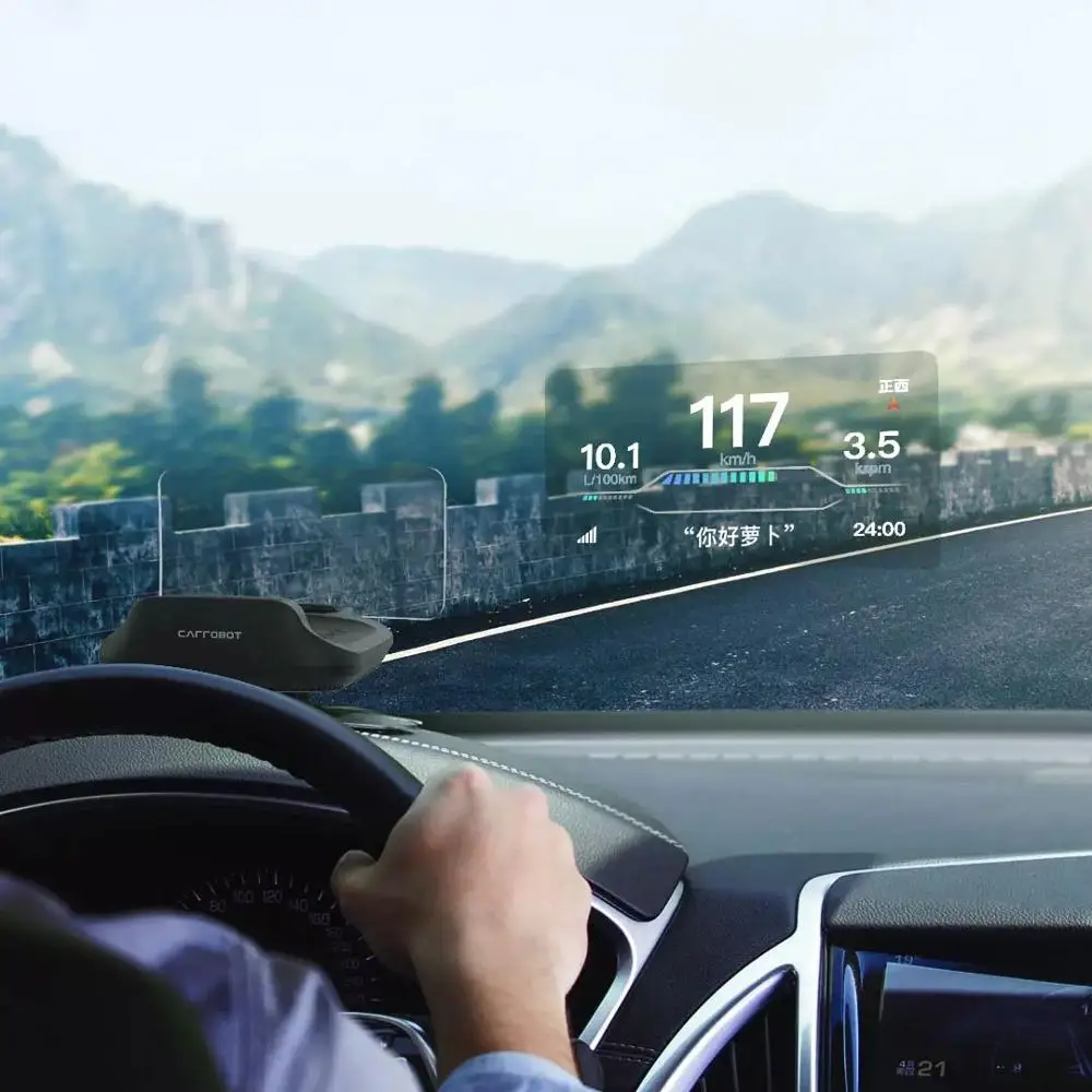 Новый Xiaomi Mi Carrobot Smart HUD + OBD Автомобильный дисплей лобовое стекло скоростной
