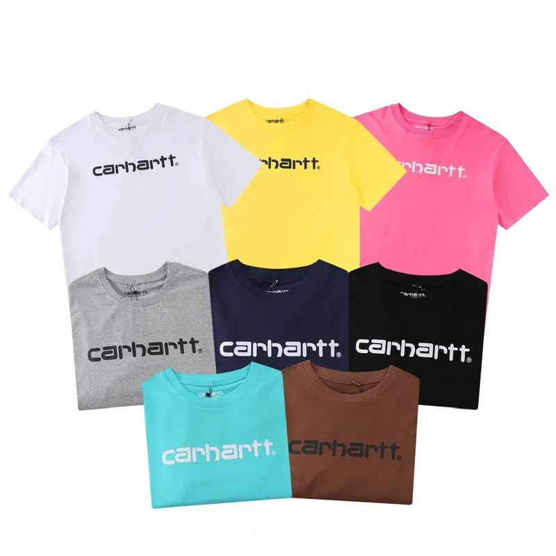 

Carhartt-Classic Letter Printing Short-Sleeved Men's And Women's Casual Loose Cotton Couple T-Shirt