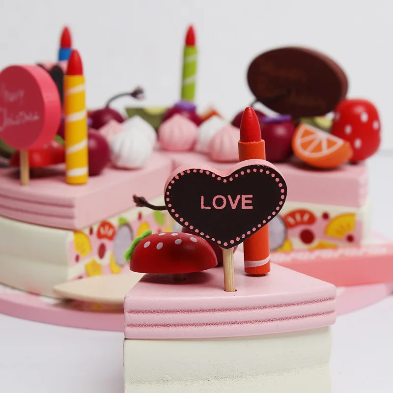 Новинка 2020 детские игрушки искусственный торт деревянные магнитный кухня Ранние