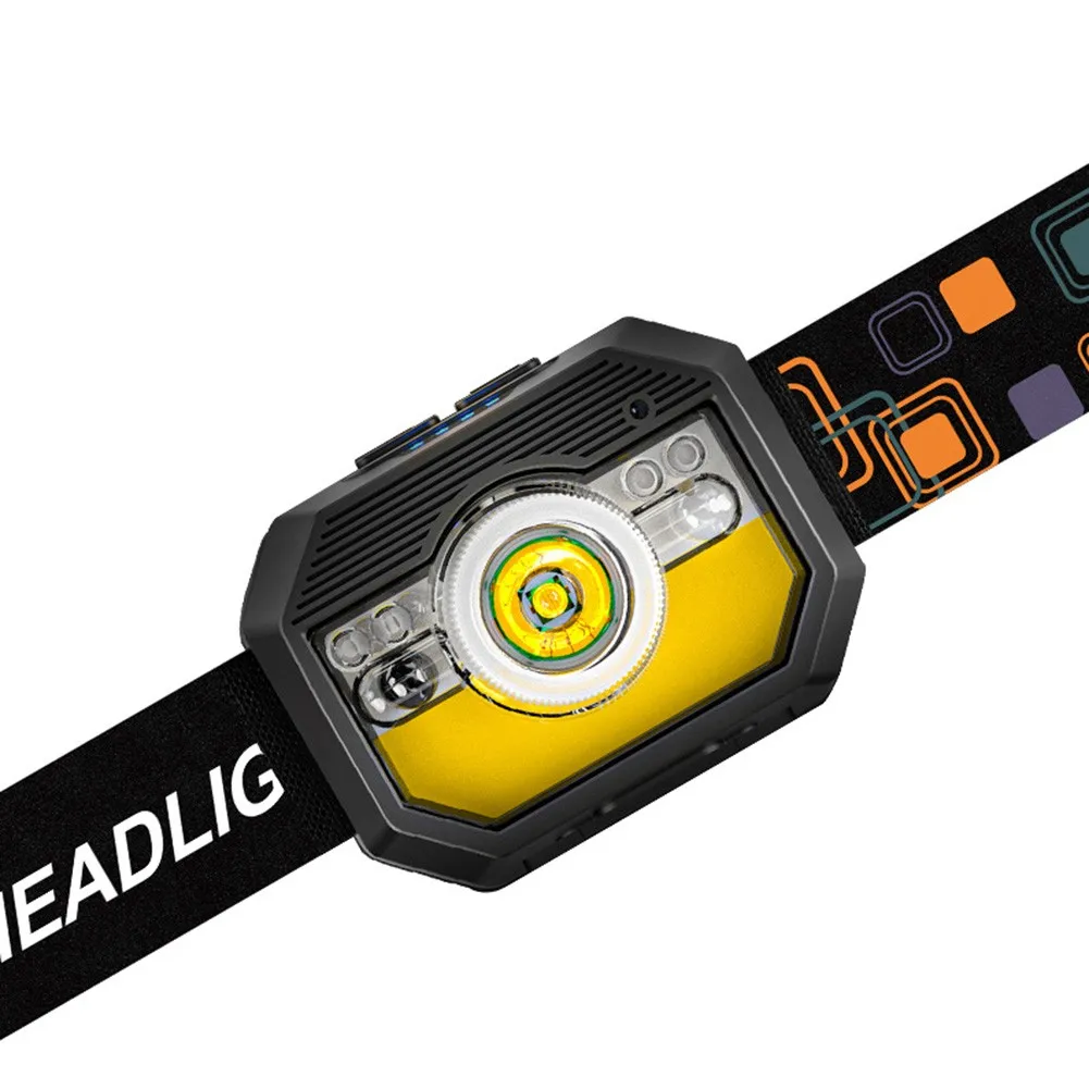 

Headlamp Headlight Lamp Outdoor Portable XPG+COB Camping Cycling Fishing