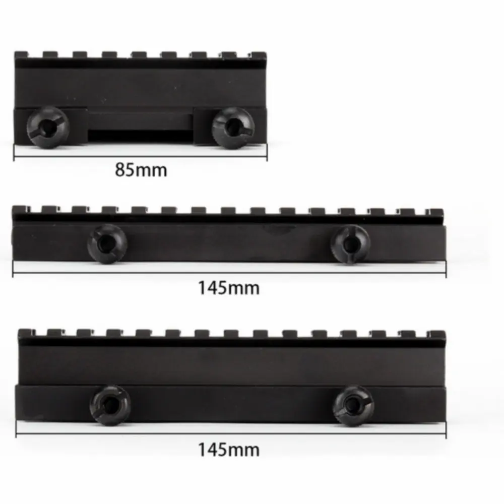 Тактический 1 &quotВысота 14 слотовый прозрачный полноразмерный AR Riser Mount 20 мм Weaver