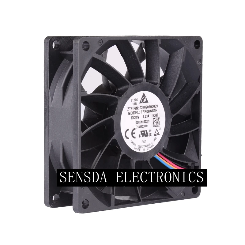 48v вентилятор FFB0848GH DELTA 8025 48V 0.23A 8CM PMW шарикоподшипник охлаждающий
