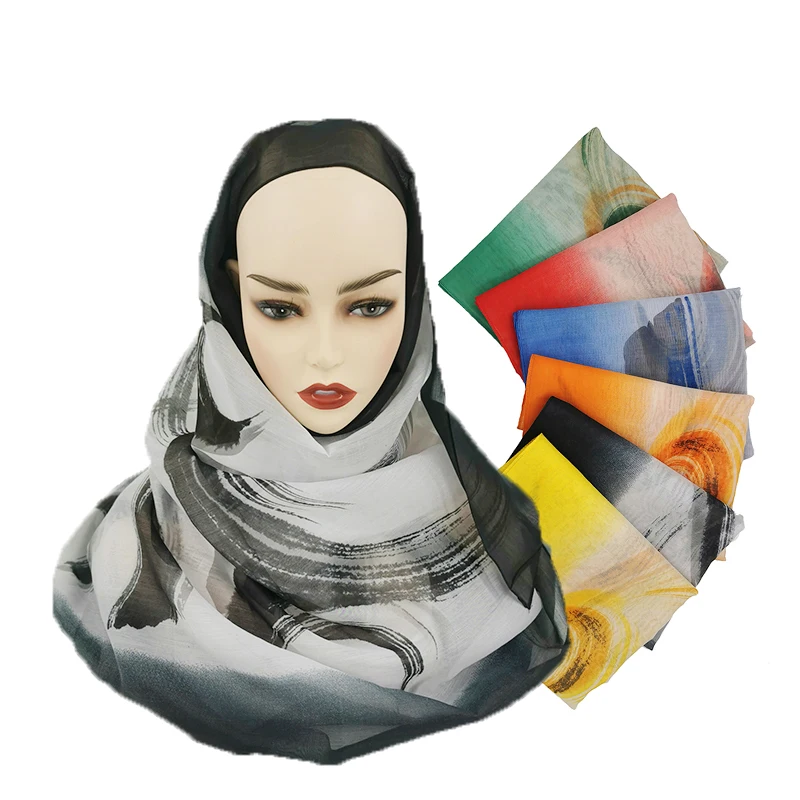 

Женский шелковый шарф, длинный пляжный шаль для защиты от солнца, 10 шт./комплект