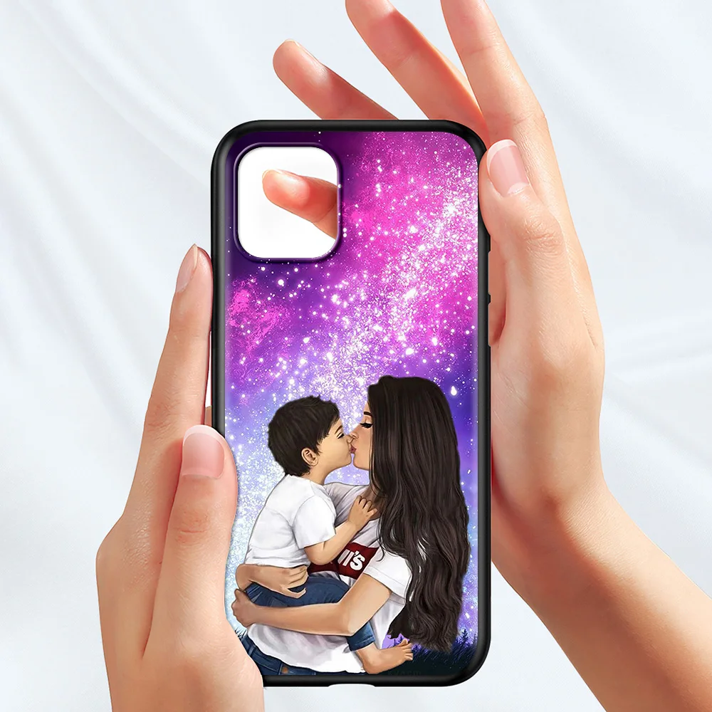 Phone Case For Apple iPhone 11 13 12 Pro Max Mini XR X 7 6S 8 Plus XS SE(2020) Protection Coque Fashion girl Super Mom Boy | Мобильные