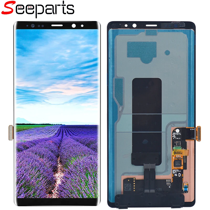 ЖК-дисплей с Amoled дисплеем 6 3 дюйма для Samsung Note 8 сенсорный экран цифровым