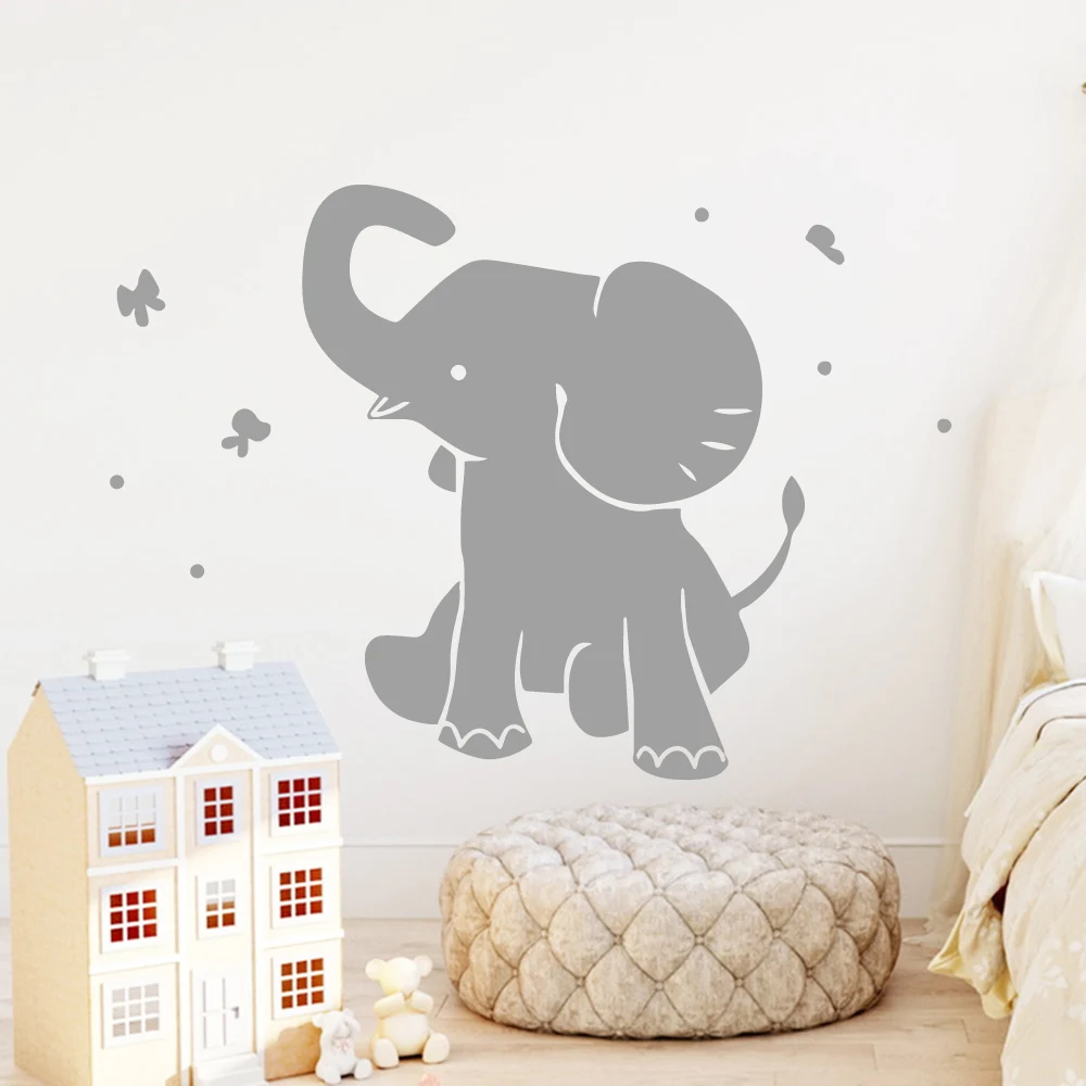 Стикер настенный самоклеящийся со слоном|Наклейки на стену| |