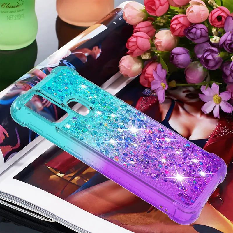 

For Samsung M31 Case Soft Silicone Shockproof Phone Case For Samsung Galaxy M31 M 31 SM-M315F M315 Gradient Quicksand Back Cover