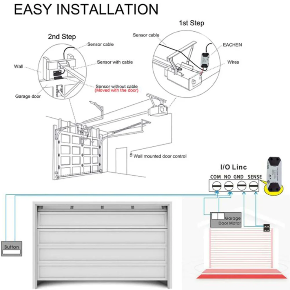 

Security Easy Install Reminder 3000W APP Recording Smart Home Wifi Switch No Hub Garage Door Opener Timing Remote Control