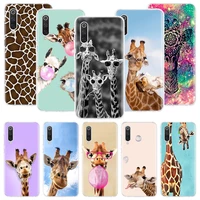 cute cartoon giraffe animal phone case for xiaomi redmi note 10 9 8 11 pro 11t 11s 10s 9s 9a 9c 9t 8t 8a 7 7a 5 art pattern