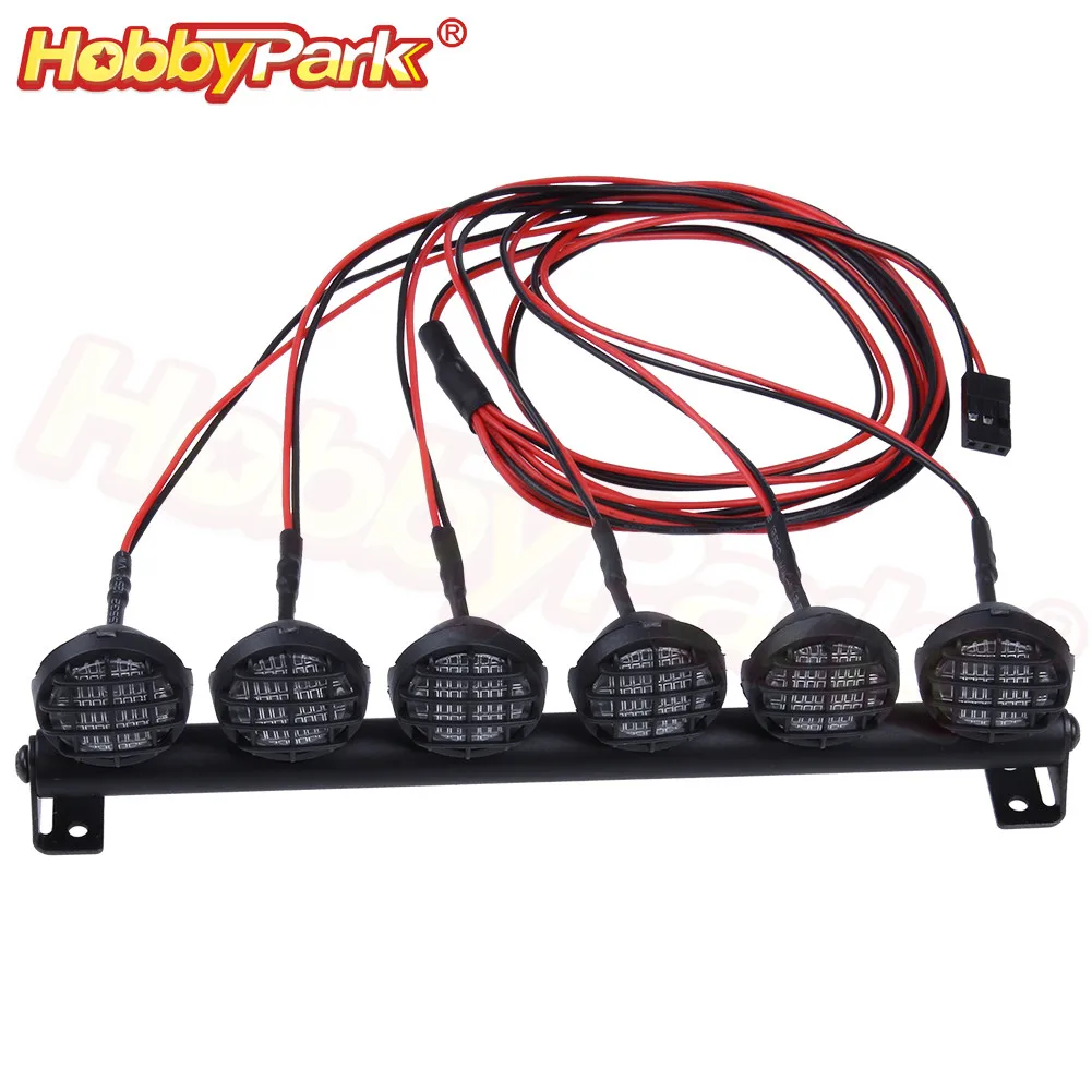 Многофункциональный светодиодный светильник бар для 1/10 RC Гусеничный грузовик