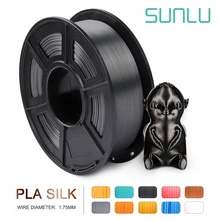 SUNLU PLA SILK Filament 1.75MM SIlk PLA 3D Printer Filament 1kg Silk Environmental Protection Material Printing Fast Shipping.