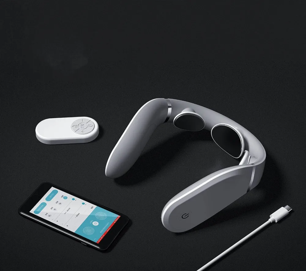 Xiaomi шейный массажер G2 TENS Pulse защищает шею только 190 г двойной эффект горячий компресс l-образный износ работает с приложением Mijia