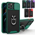 Противоударные Чехлы для защиты объектива камеры для iPhone 13 12 11Pro Max X XR XS Max 7 8 Plus Силиконовая задняя крышка с магнитным кольцом