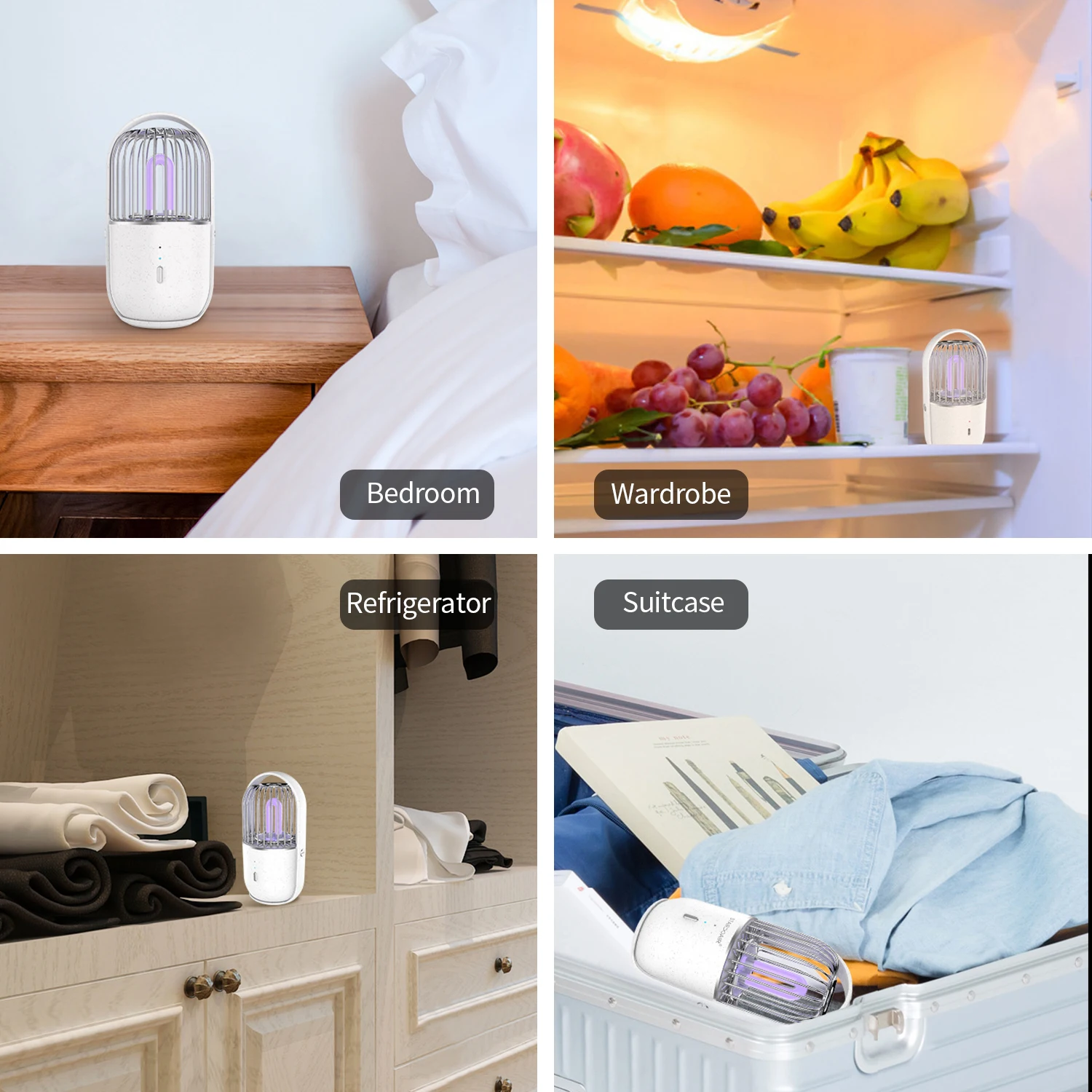 

Ultraviolet Germicidal Lamp LED UV Sterilizer Light Electric Ozone Eliminator Deodorization Sterilizer for Wardrobe Shoe Cabinet