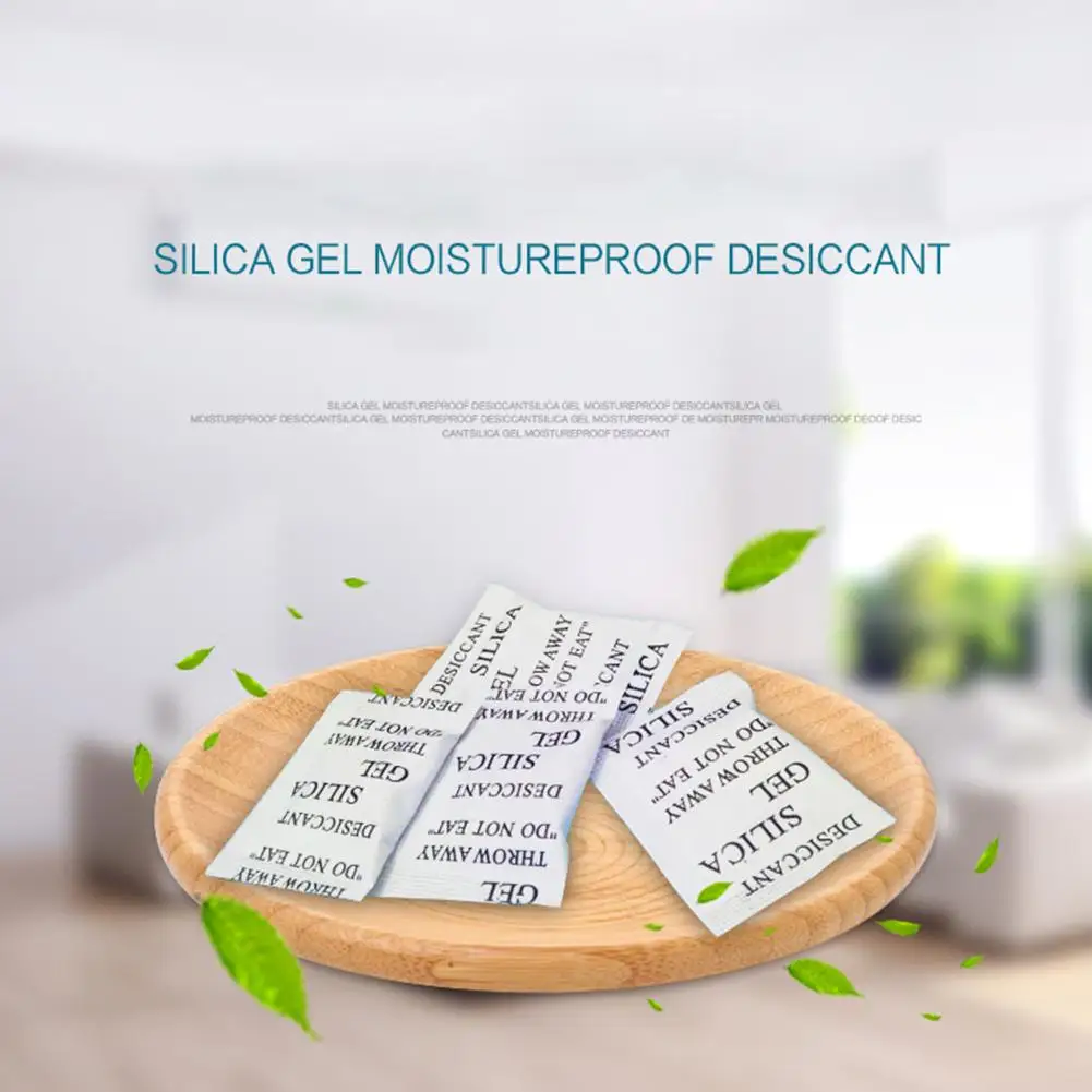 

50PCS Desiccant 1g Silicone Silica Gel Moisture-Proof Bead Moisture Absorber Bags Dehumidification Package