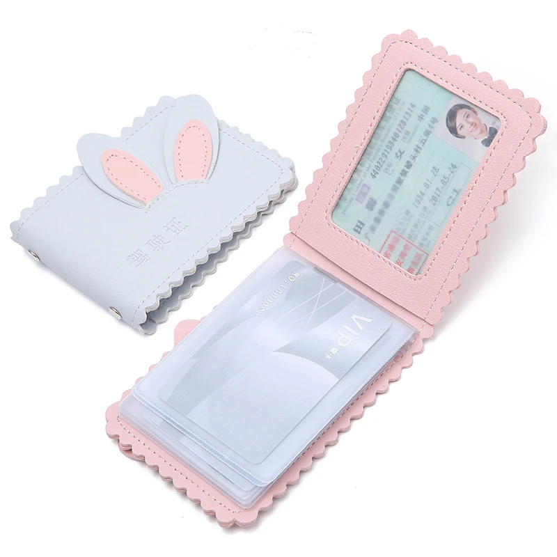 JULICXYJ Fashion Sweet Rabbit Women's Passport Cover Driver's License Mujer Female Business Credit Card Wallet Holder Case 2019 | Багаж