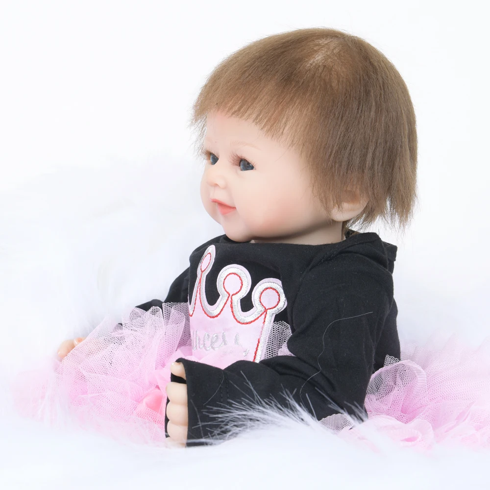 New Design 20 Inch Mohair Eco-friendly PP Cotton Body Reborn Baby Christmas Dolls Toys for Kids Doll Alive | Игрушки и хобби