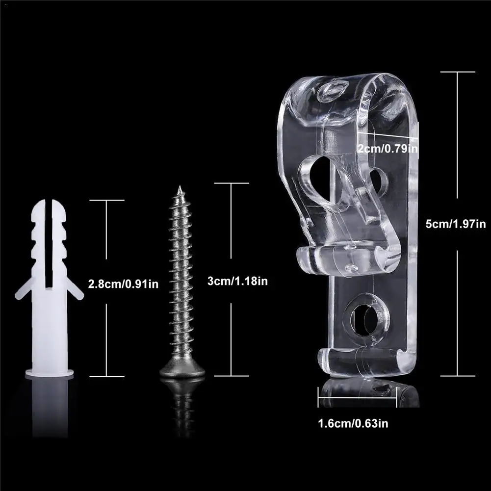 Прозрачный зажим для драпировки Аксессуары штор | Обустройство дома