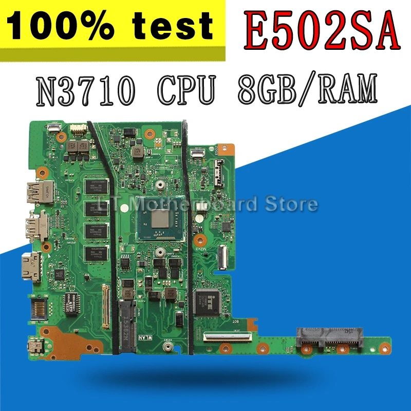 С N3710 CPU 8 ГБ/RAM E502SA E402SA материнская плата для ноутбука For Asus E502S E402S