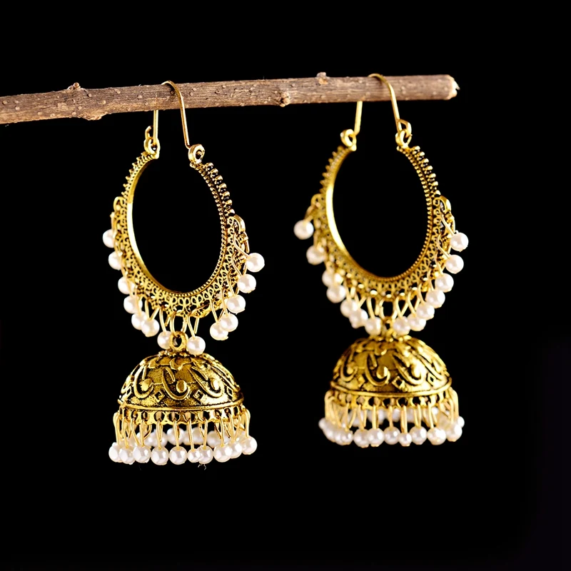 2021 роскошные индийские ювелирные изделия модные стразы жемчужные кисточки в