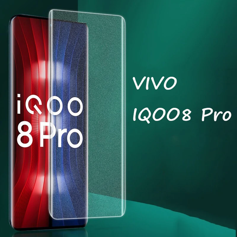 

Матовое УФ-стекло для VIVO IQOO5Pro IQOO 5 8 Pro iqoo5 Pro, Защитная пленка для экрана VIVO IQOO8 Pro IQOO8 Pro, зеркальное закаленное стекло с полной проклейкой
