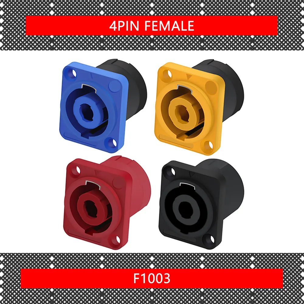 

R Connector F1003 черные 4-контактные гнезда 10 шт