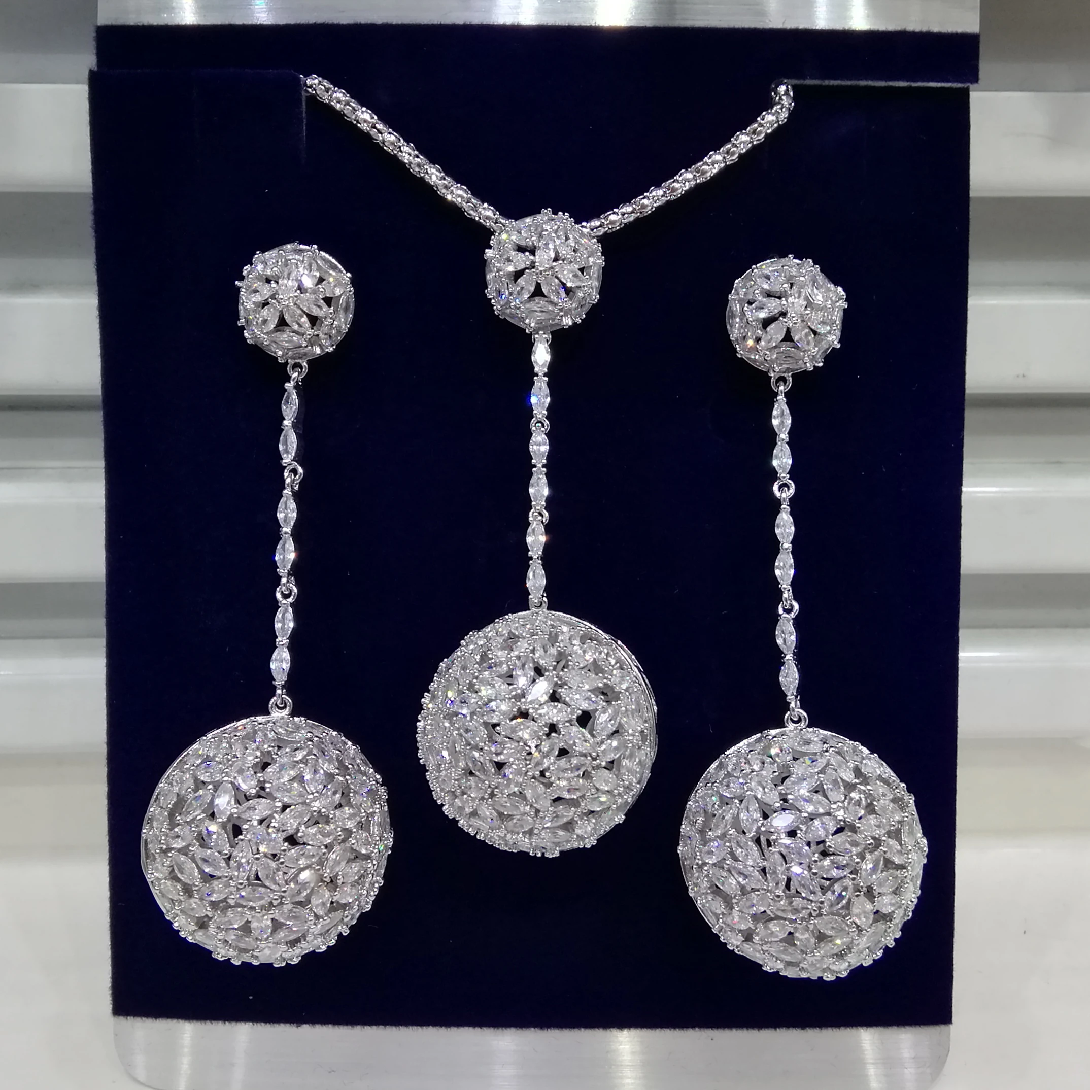 Роскошные комплекты украшений GODKI в нигерийском стиле с полым шариком ожерелье и